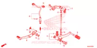 PEDALE pour Honda CBR 500 R ABS de 2014