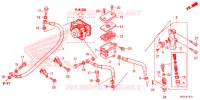 MAITRE CYLINDRE DE FREIN ARRIERE (ABS) pour Honda CBR 500 R ABS de 2014