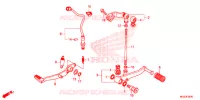 PEDALE pour Honda CBR 500 R ABS de 2014