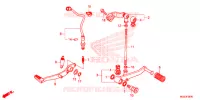 PEDALE pour Honda CBR 500 R de 2013