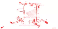 PEDALE pour Honda CBR 500 R de 2013