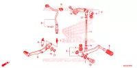 PEDALE pour Honda CBR 500 R de 2013