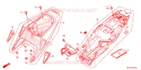 COUVERCLES LATERAUX pour Honda CBR 600 RR ABS REPSOL de 2016
