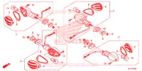 CLIGNOTANT pour Honda CBR 600 RR ABS REPSOL de 2013