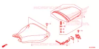 SELLE pour Honda CBR 600 RR ABS NOIRE de 2013