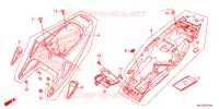 COUVERCLES LATERAUX pour Honda CBR 600 RR HRC TRICOLOR de 2014