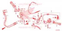 LEVIER DE GUIDON   CABLE   COMMODO pour Honda CBR 600 RR HRC TRICOLOR de 2014