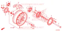 ROUE ARRIERE pour Honda CBR 600 RR REPSOL de 2014