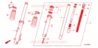 FOURCHE pour Honda GR 125 de 2008