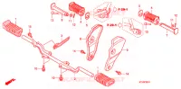 REPOSE PIED (CGR125SH8,A,B) pour Honda GR 125 de 2011