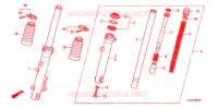FOURCHE pour Honda GR 125 de 2011