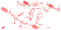 REPOSE PIED (CGR125SH8,A,B) pour Honda GR 125 de 2011
