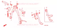 BEQUILLE pour Honda GR 125 de 2011
