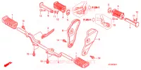REPOSE PIED (CGR125SH8,A,B) pour Honda GR 125 de 2011