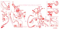 LEVIER DE GUIDON   CABLE   COMMODO (1) pour Honda CB1 125 RUEDAS FUNDIDAS de 2013