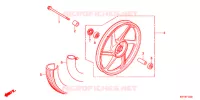 ROUE AVANT (MOULURE) pour Honda CB1 125 RUEDAS FUNDIDAS de 2013