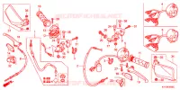 LEVIER DE GUIDON   CABLE   COMMODO (1) pour Honda CB1 125 RUEDAS FUNDIDAS 3AG de 2013