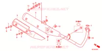 SILENCIEUX D'ECHAPPEMENT (2) pour Honda ACE 125 CASTED WHEELS de 2014
