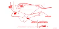 AUTOCOLLANTS (2) pour Honda CB1 125 RUEDAS FUNDIDAS de 2013