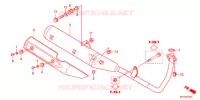 SILENCIEUX D'ECHAPPEMENT (2) pour Honda ACE 125 SPOKED WHEELS de 2014