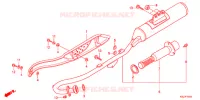 SILENCIEUX D'ECHAPPEMENT pour Honda CRF 100 de 2012