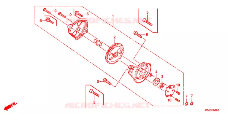 POMPE A HUILE Honda MOTO 100 CRF 2012  CRF100FC