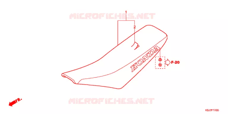 SELLE Honda MOTO 100 CRF 2013  CRF100FD