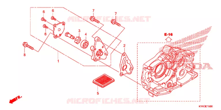 POMPE A HUILE Honda MOTO 110 CRF 2013  CRF110FD