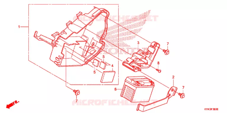 BATTERIE Honda MOTO 110 CRF 2014  CRF110FE