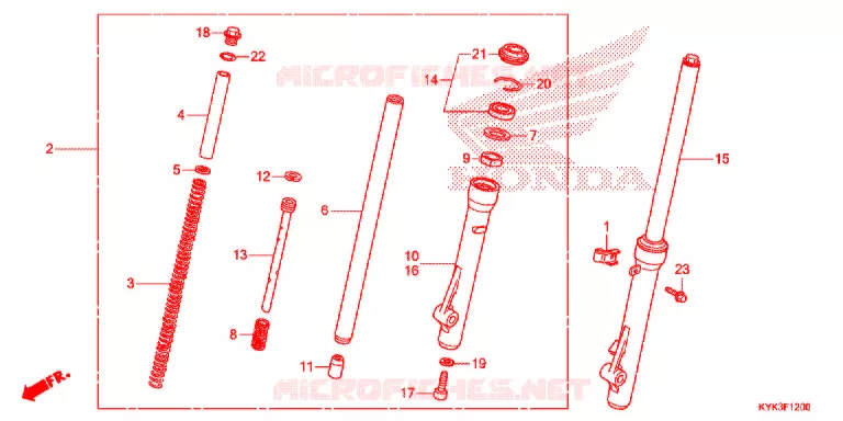 FOURCHE Honda MOTO 110 CRF 2014  CRF110FE