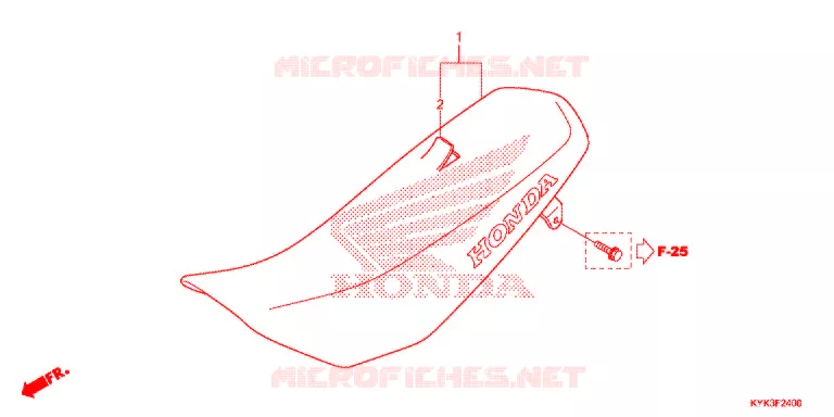 SELLE Honda MOTO 110 CRF 2016  CRF110FE