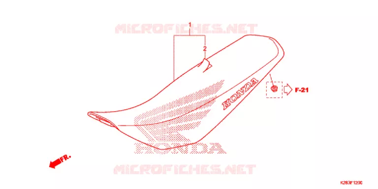 SELLE Honda MOTO 125 CRF 2016  CRF125FBE