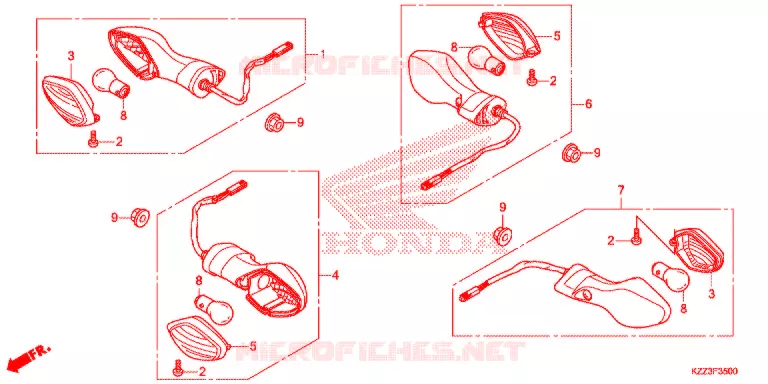 CLIGNOTANT Honda MOTO 250 CRF 2013  CRF250LD