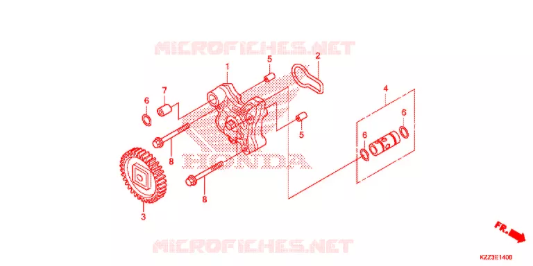 POMPE A HUILE Honda MOTO 250 CRF 2013  CRF250LD