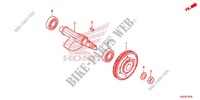 ARBRE DE BALANCIER pour Honda CRF 250 L RED de 2013