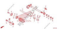 BARILLET DE SELECTION pour Honda CRF 250 L RED de 2013