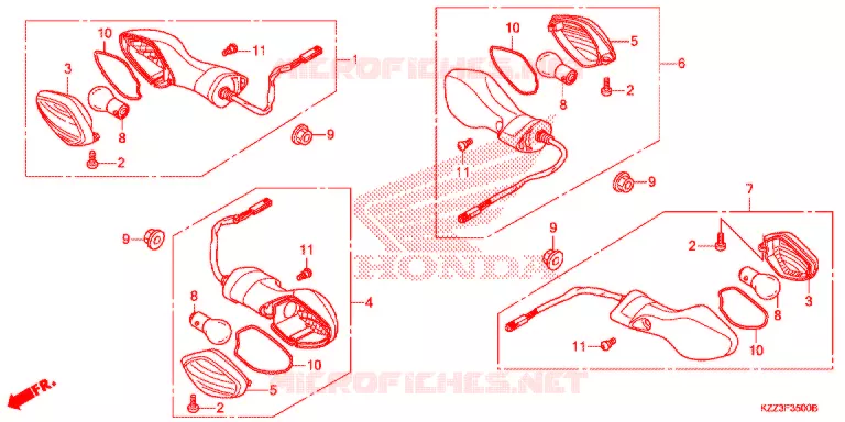 CLIGNOTANT Honda MOTO 250 CRF 2014  CRF250LD