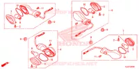 CLIGNOTANT pour Honda CRF 250 M RED de 2014