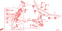 GUIDON   TE DE FOURCHE pour Honda CRF 250 M RED de 2014