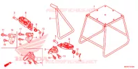 REPOSE PIED   BEQUILLE pour Honda CRF 450 R de 2014