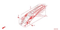 GARDE BOUE ARRIERE pour Honda CRF 450 R de 2014