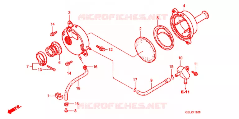 FILTRE A AIR Honda MOTO 50 CRF 2007  CRF50F7