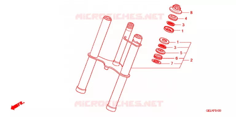 FOURCHE Honda MOTO 50 CRF 2009  CRF50F9