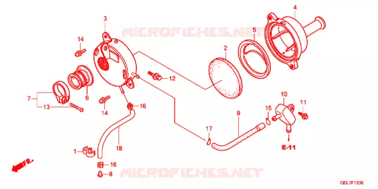 FILTRE A AIR Honda MOTO 50 CRF 2013  CRF50FD