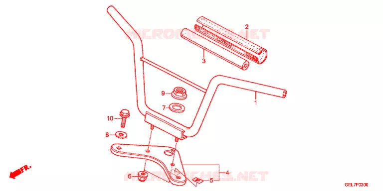 GUIDON - TE DE FOURCHE Honda MOTO 50 CRF 2013  CRF50FD