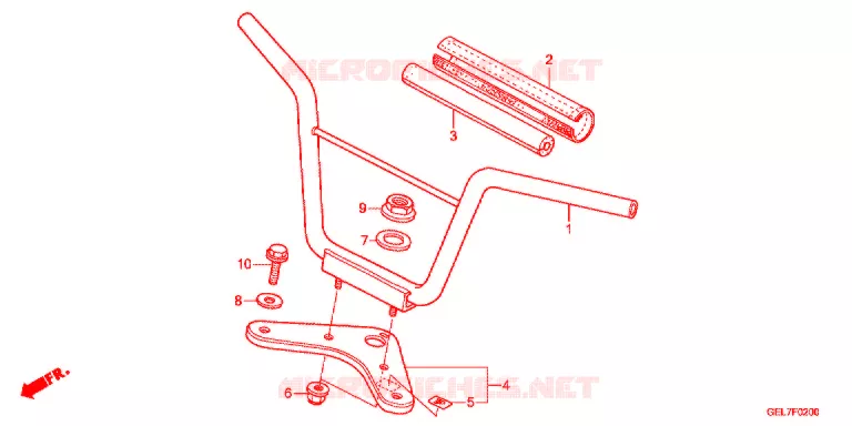 GUIDON - TE DE FOURCHE Honda MOTO 50 CRF 2015  CRF50FE