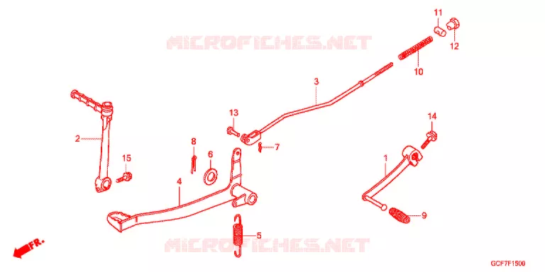 PEDALE Honda MOTO 50 CRF 2012  CRF70FC
