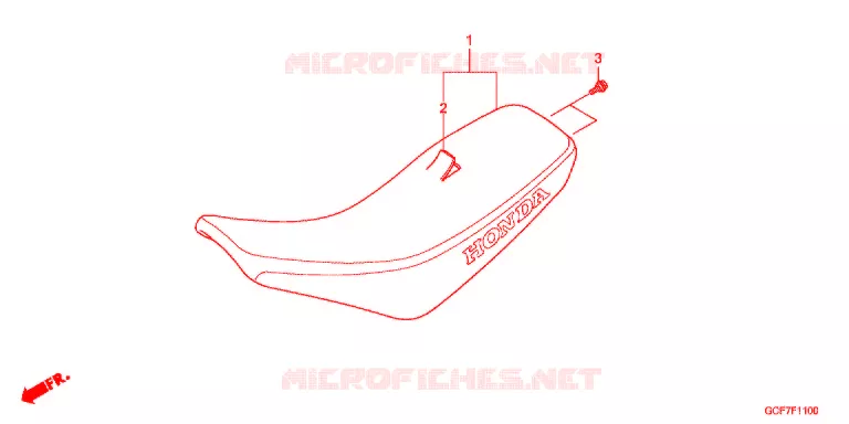 SELLE Honda MOTO 50 CRF 2012  CRF70FC