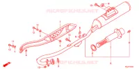 SILENCIEUX D'ECHAPPEMENT pour Honda CRF 80 de 2012