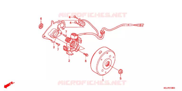 ALTERNATEUR (CRF80F) Honda MOTO 80 CRF 2012  CRF80FC